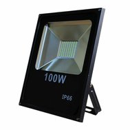 LED reflektor SLIM SMD IP66 černý 100W 4500K