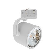 LED lištový reflektor Madara pro 1xGU10 AR111, třífázový adaptér, bílý