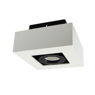 Přisazené svítidlo Mirora čtverec pro 1xGU10, výklopné, černé-bílé