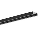 Hliníkový profil pro LED pásku, typ Micro FP-1888, černý, 2 metry