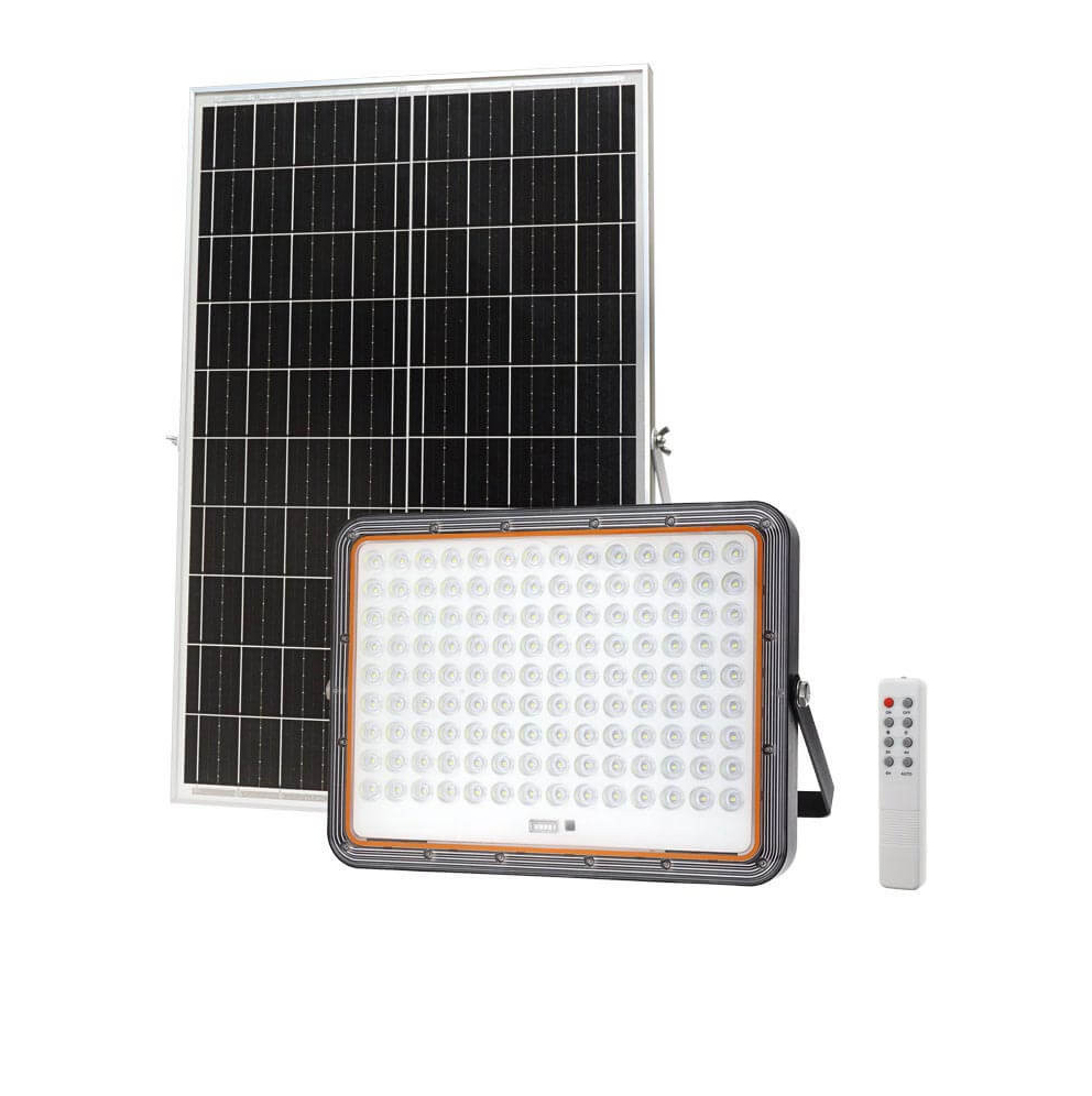 LED solární reflektor 40W 6000 lm 6000K, baterie 40Ah, dálkový ovladač