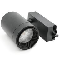 LED lištový reflektor s nastavitelným úhlem 10W 1000 lm, třífázový adaptér, černý - 4000K/Triac/Ra>80