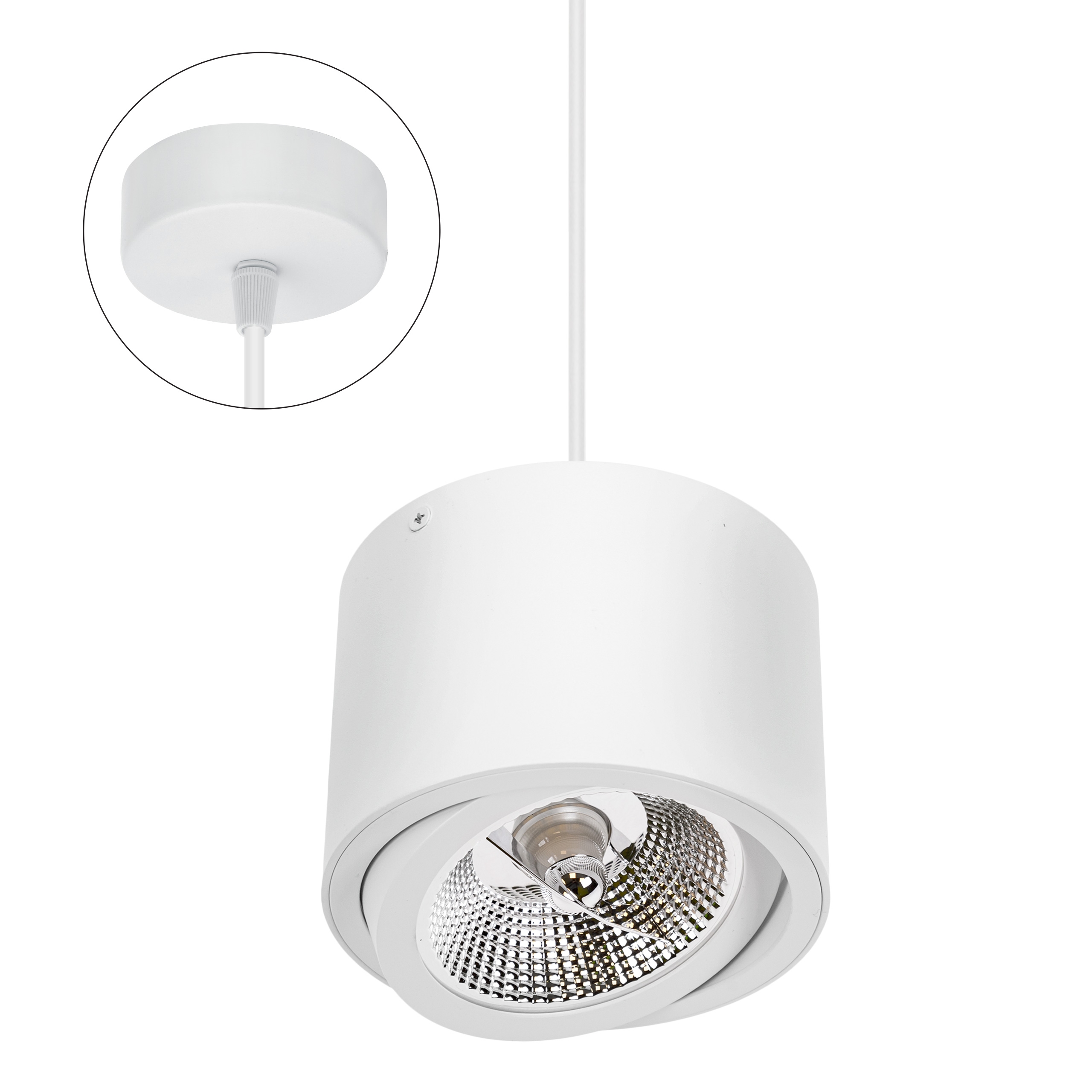 Závěsný lustr Chloe AR111 1xGU10 bílý