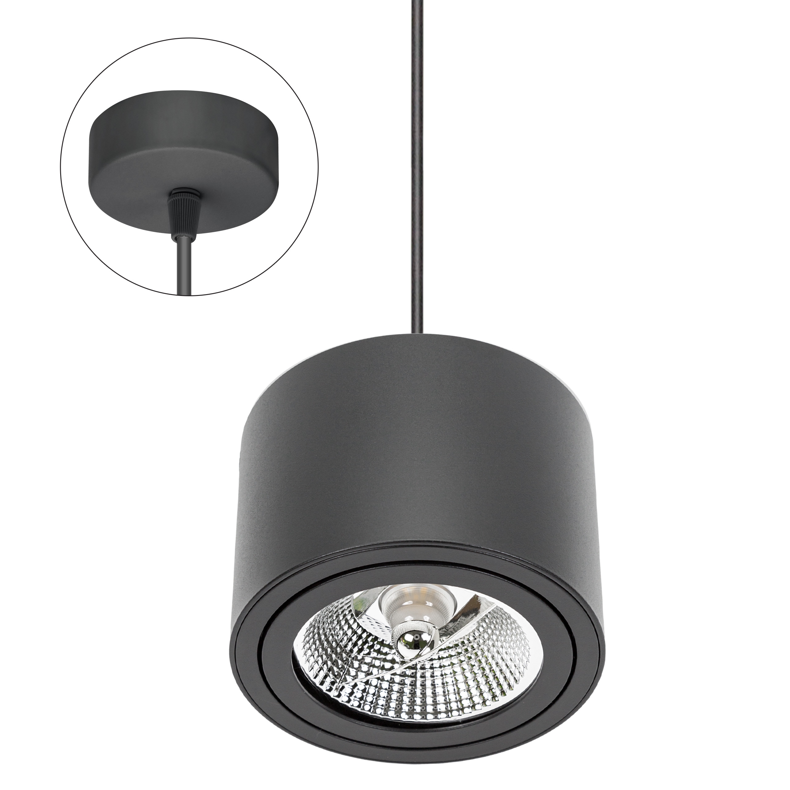 Závěsný lustr Chloe AR111 1xGU10 černý
