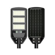LED solární veřejné osvětlení 12W, černé, záruka 2 roky, 6000K